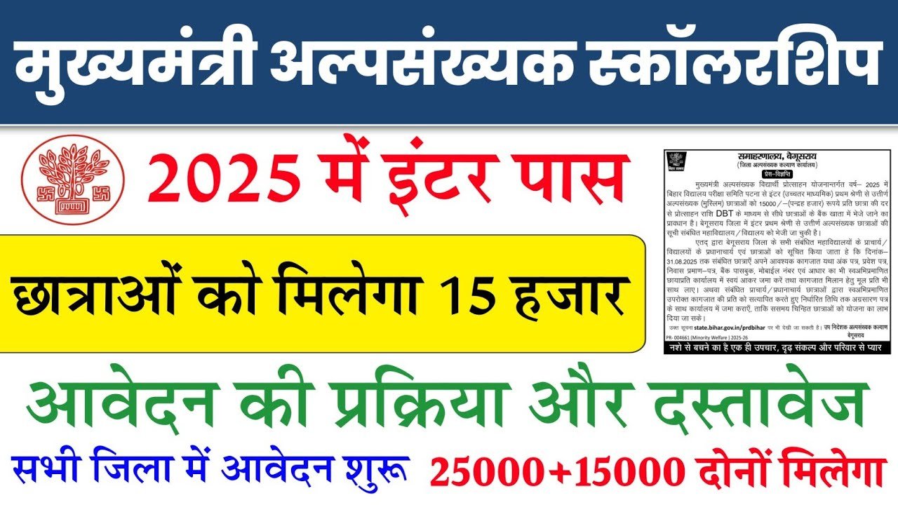Mukhyamantri Vidyarthi Protsahan Yojana 2025